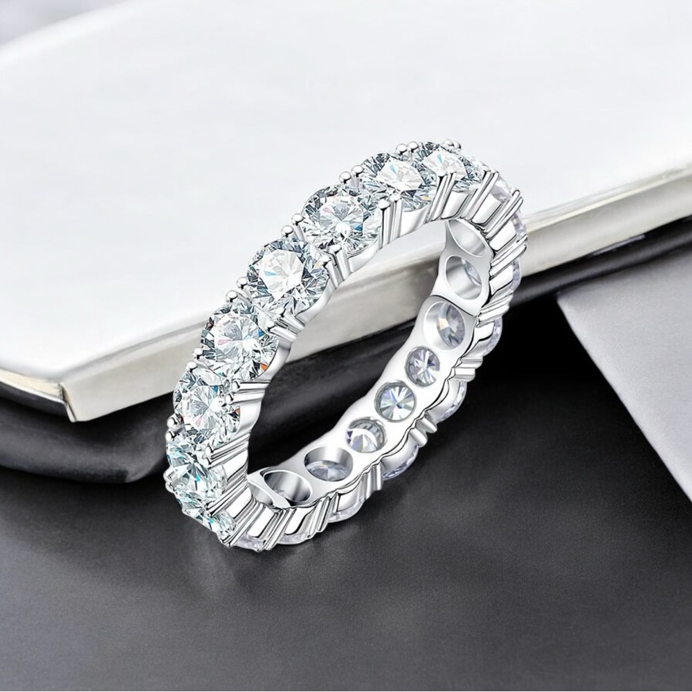Elegant Moissanite 5ct Eternity Ring